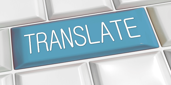 Bild von einer Tastatur mit einer Translate Taste
